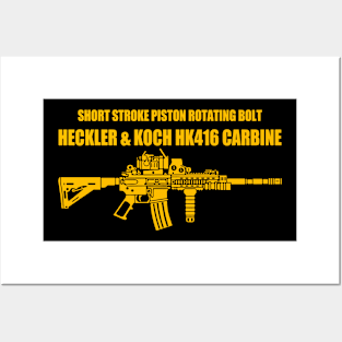 M 416 rifle army Posters and Art